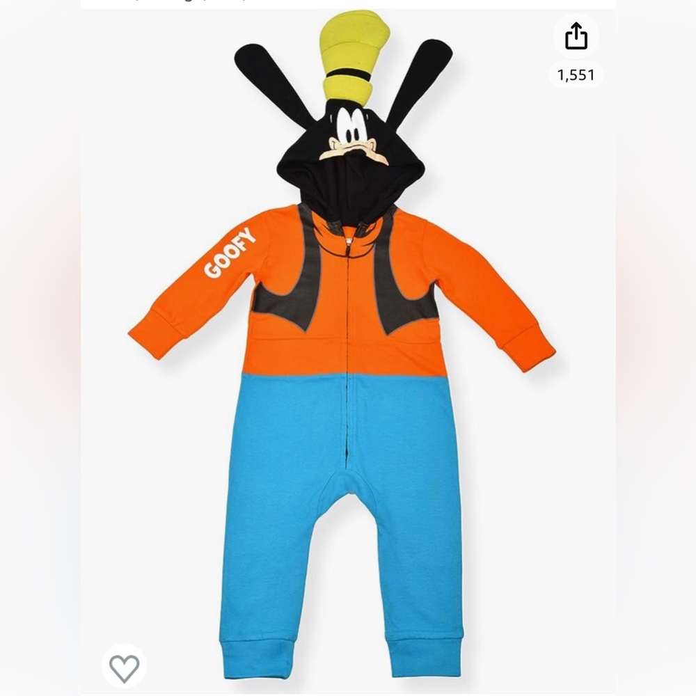 2T Goofy Costume